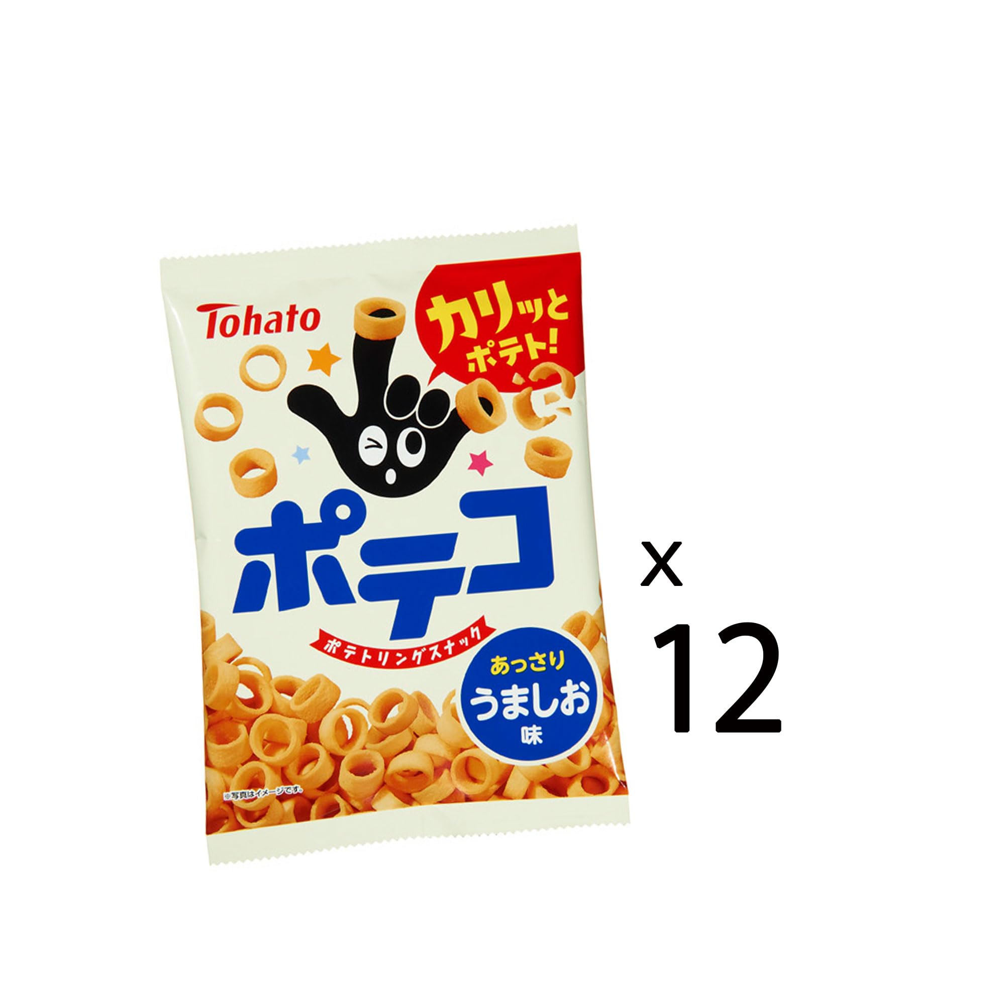 Amazon.co.jp: 東ハト ポテコうましお味 67g×12袋 : 食品・飲料・お酒
